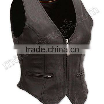 Women Leather Waistcoats