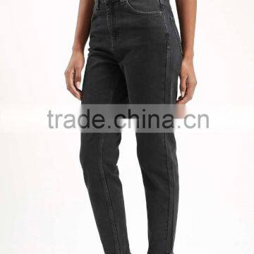 MOTO Dark Washed Black Mom Jeans