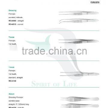 Dressing Forceps Serrated, Delicate, Tissue Forceps, Adson Dressing Forceps, Bayonet Dressing Forceps, Lester Fixation Forceps