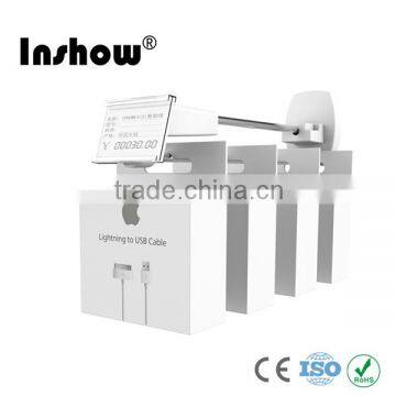 anti-shoplifting slatwall/pegboard/square steel board security display hook,store fixtures for retail show