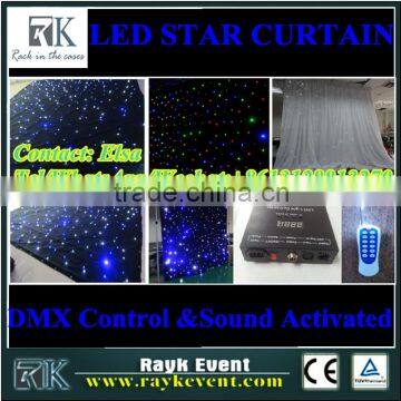 2016 new products LED star fabric /LED star curtain / LED star cloth from China factory