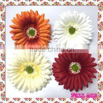 Artificial Flowers Diameter 14.5cm Red Silk Big Gerbera Flower Head