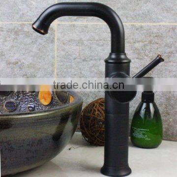 Vintage Bathroom Vessel Sink Faucet Oil Rubbed Bronze Single Handle Single Hole Lavatory Basin Faucets Mixer Valve Control With photo-4