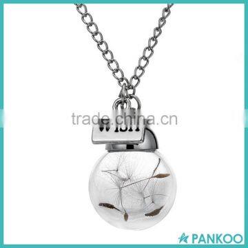 Fashion Women Jewelry Letter Silver Round Tag Pendant Chain Statement Necklace