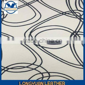 Embossed With Flocking Sofa pu Leather and for Chair/decoration/wallpaper Leather Furniture photo-5