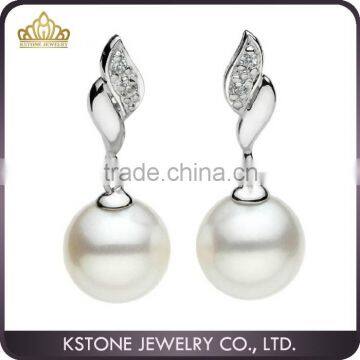 KSTONE 2015 New Arrival Drop freshwater natural cultured Pearl Earrings