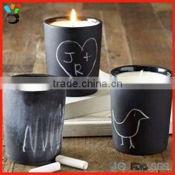 Great Idea For Section Off On Drinking Glass Chalk Candle