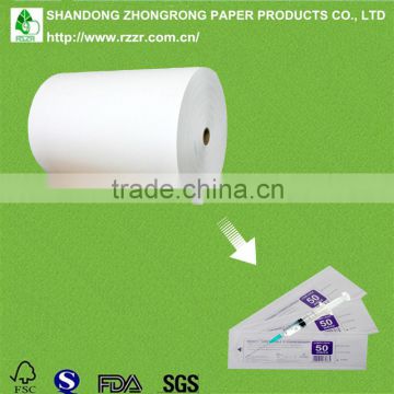 PE coated paper for syringe packaging