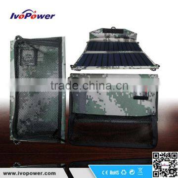 High Quality Waterproof 13W Sunpower Solar Mobile Charger photo-5