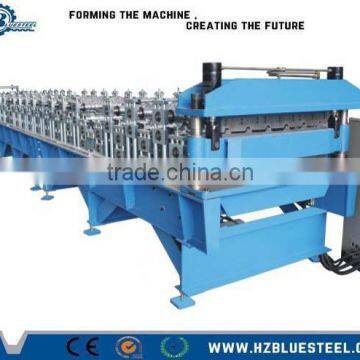 Full Automatic PLC Double Layer Aluminum Glazed Roofing Sheet Making Machine For Sale