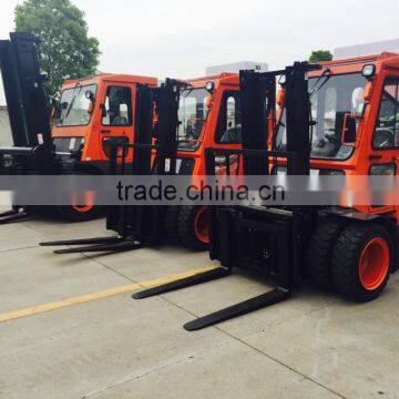 2 ton hydraulic diesel forklift truck with cabin with air conditioner