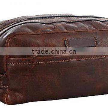 Leather Travel Toiletry Kit Bag Hotel photo-4