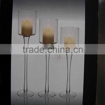 GLASS CANDLE HOLDER