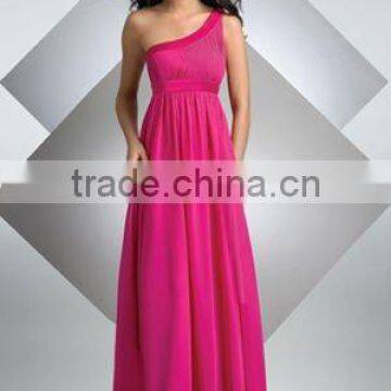 2011 One shoulder taffeta bridal maid dress Maid of honor manufacturer 221