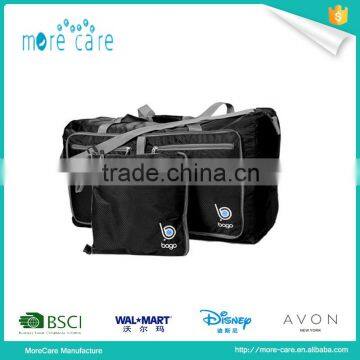 low price men's polyester foldable travel bag set