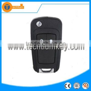 2 button flip remote key blank case shell with logo for Buick excelle xt encore lacrosse gt vernao hrv Avenue Park