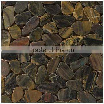 bathroom design mosaics, pebble mosaic tile, natural stone mosaic design(PMSG274)