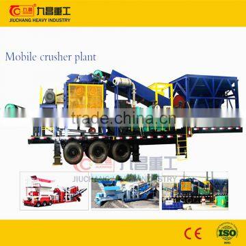 gold mining crusher plant with trailer, stone Crusher Plant on a trailer