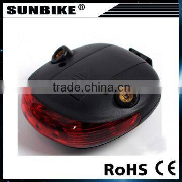 Modern Red Blue 5 Led 2 Laser Mountain Bike Lamp Cycling Safety Waterproof Rear Laser Bicycle Light photo-5