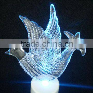 factory hot selling led christmas gift night light bird shape light for christmas,led table light,led christmas gift light