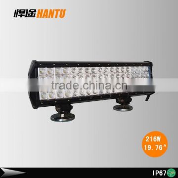 20" quad row led light bar 216W auto led lamp programmable led light bar 216W led light bar