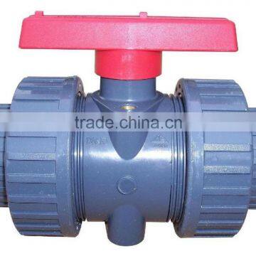 new design 2016 doube union 2 way pvc ball valve for water china supplier