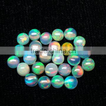 4 mm Natural Ethiopian Opal Round Cabochon, Opal Round Cabs, Semi Precious Round Cabochon