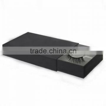 Black paper false eyelash packaging box with tray