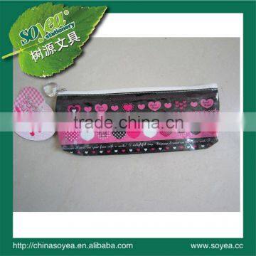 zipper pvc bag with packing pen