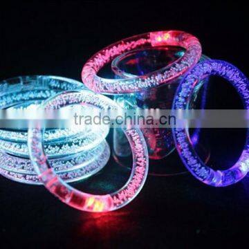 Yiwu Hot Selling Low Price Consert Using Profitional Gift Colorful LED Acrylic Flash Wristband photo-3