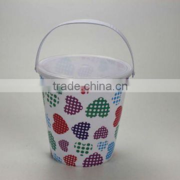 food safe popcorn tub with handle and cover