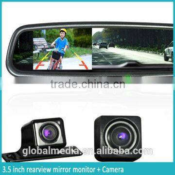 Anti-glare car rearview mirror with digital compass tempreture for most cars