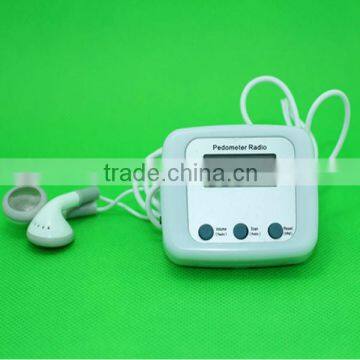 Digital FM radio pedometer Step fm radio pedometer