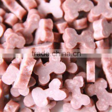 dog food dental dog food beef bone shaped pieces