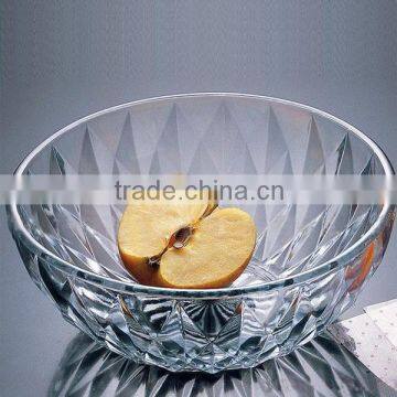 Glass Soup Food Bowl With Diamond Embossed photo-2
