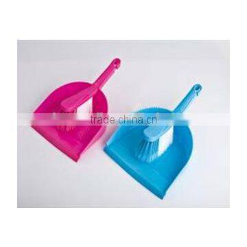 Plastic broom and dustpan set