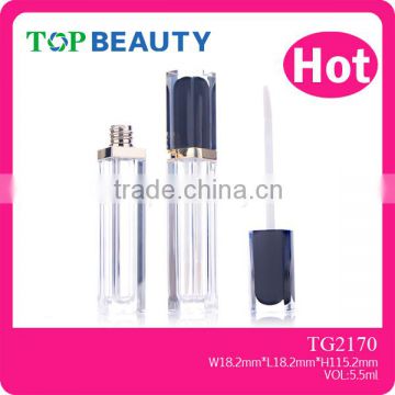 TG2170- 5.5ml Square Empty Clear Lip Gloss Tube