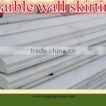 white marble wall skirting tile