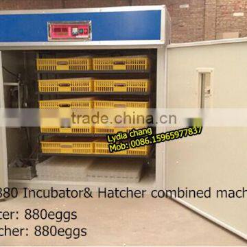 New Type 880 Chicken Incubator With CE,setter&hatcher Combined Egg Incubator From Lydia