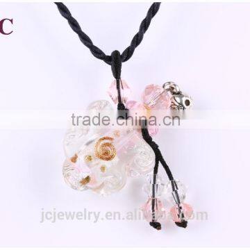 Murano Glass Perfume Bottle Imitation Wish Jewelry Semi-finished Necklace Pendant photo-2