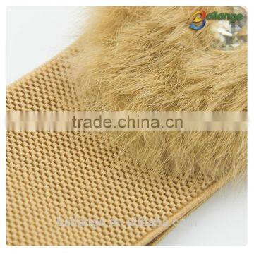 2015 Elastic Leather New Fancy Wide Fashion Women Belt photo-5