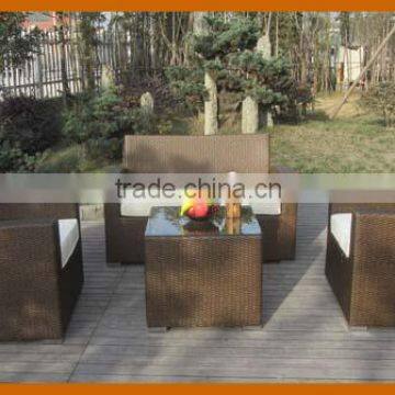 4Pcs Garden Sofa Furniture Rattan With Aluminium Frame