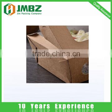 Disposable custom printed kraft paper fast food packaging box