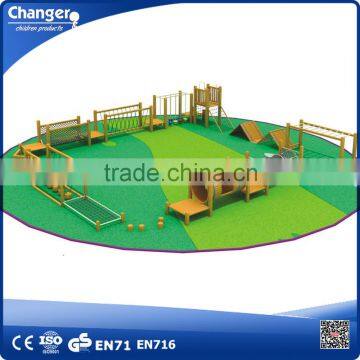 Good quality Kids Wooden outdoor playground for amusement park