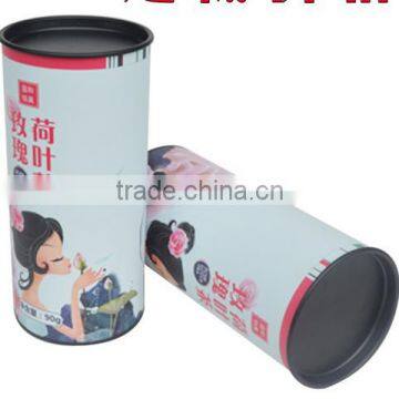 Luxury red round perfume bottle box perfume paper tube with lid