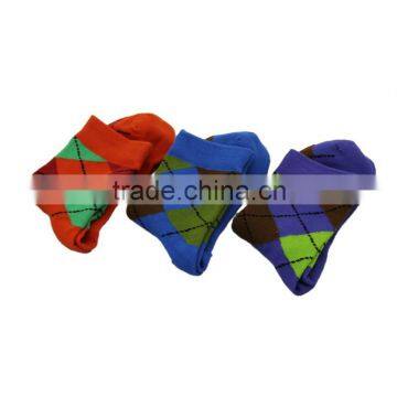 GSC-09 2015 Fashion Cutom Argyle Design Children Newline Bamboo Socks