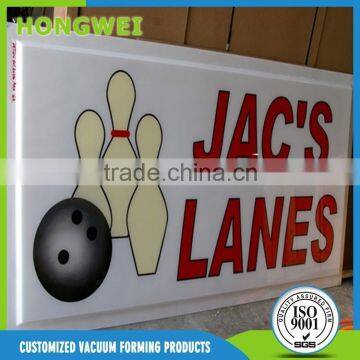 thermoforming shop sign vacuum forming shop name board