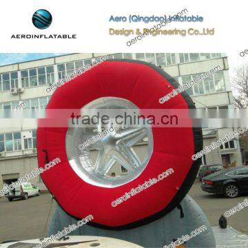 Inflatable advertising tyre(with support at the bottom)