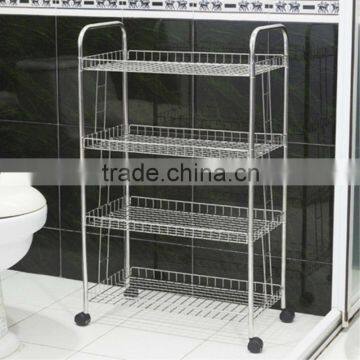 rolling metal storage cart