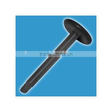 Bioplast Threaded Labret Stem - Black,lip jewelry,body jewelry